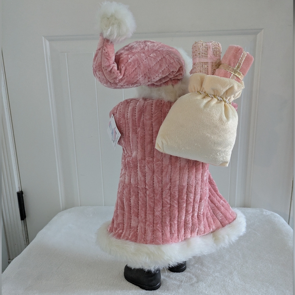 NWT Pink Santa Claus Figurine - Picture 6 of 9